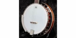 Adam Black BJ-02 5-String Banjo Vintage Sunburst -Guitar Parts Store adam black bj 02 5 string banjo vintage sunburst front angled close up 1