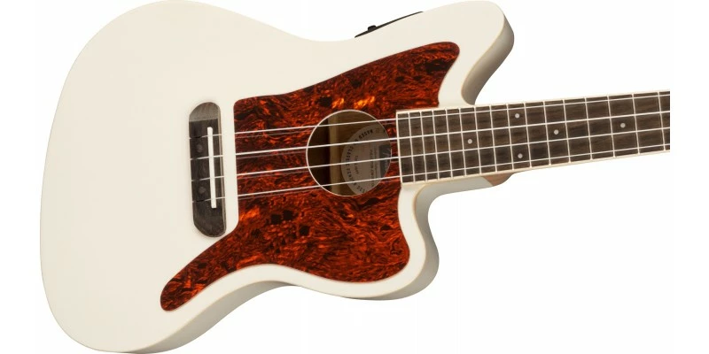 Fender Fullerton Jazzmaster Ukulele Olympic White 5 Fender Fullerton Jazzmaster Ukulele Olympic White - Image 3