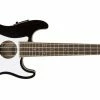 Fender Fullerton Strat Ukulele Black -Guitar Parts Store fender fullerton strat uke black front