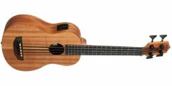 Kala Nomad Electro-Acoustic U-Bass 9 Kala Nomad Electro-Acoustic U-Bass -Guitar Parts Store kala u bass electro acoustic bass ukulele front angle 2