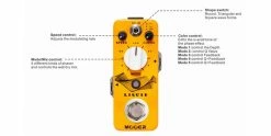 MOOER Liquid Digital Phaser Pedal MPH2 Guitar Effect -Guitar Parts Store mooer liquid digital phaser pedal mph2 guitar effect controls