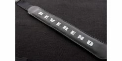 Guitar Parts Store -Guitar Parts Store reverend padded guitar strap gun metal gray logo
