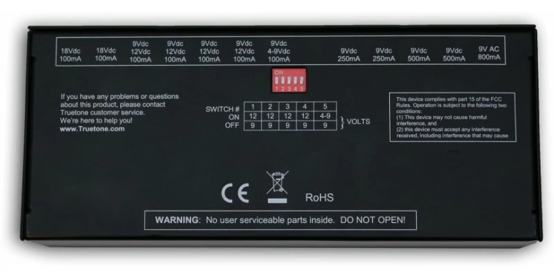 Truetone 1 SPOT Pro CS12 Guitar Effects Power Supply 6 Truetone 1 SPOT Pro CS12 Guitar Effects Power Supply - Image 4